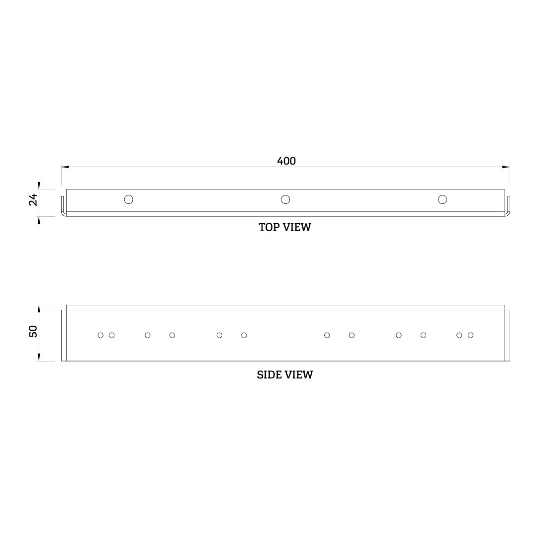 Torquata Workbench System Set of 2 Drawer or Shelf Rails
