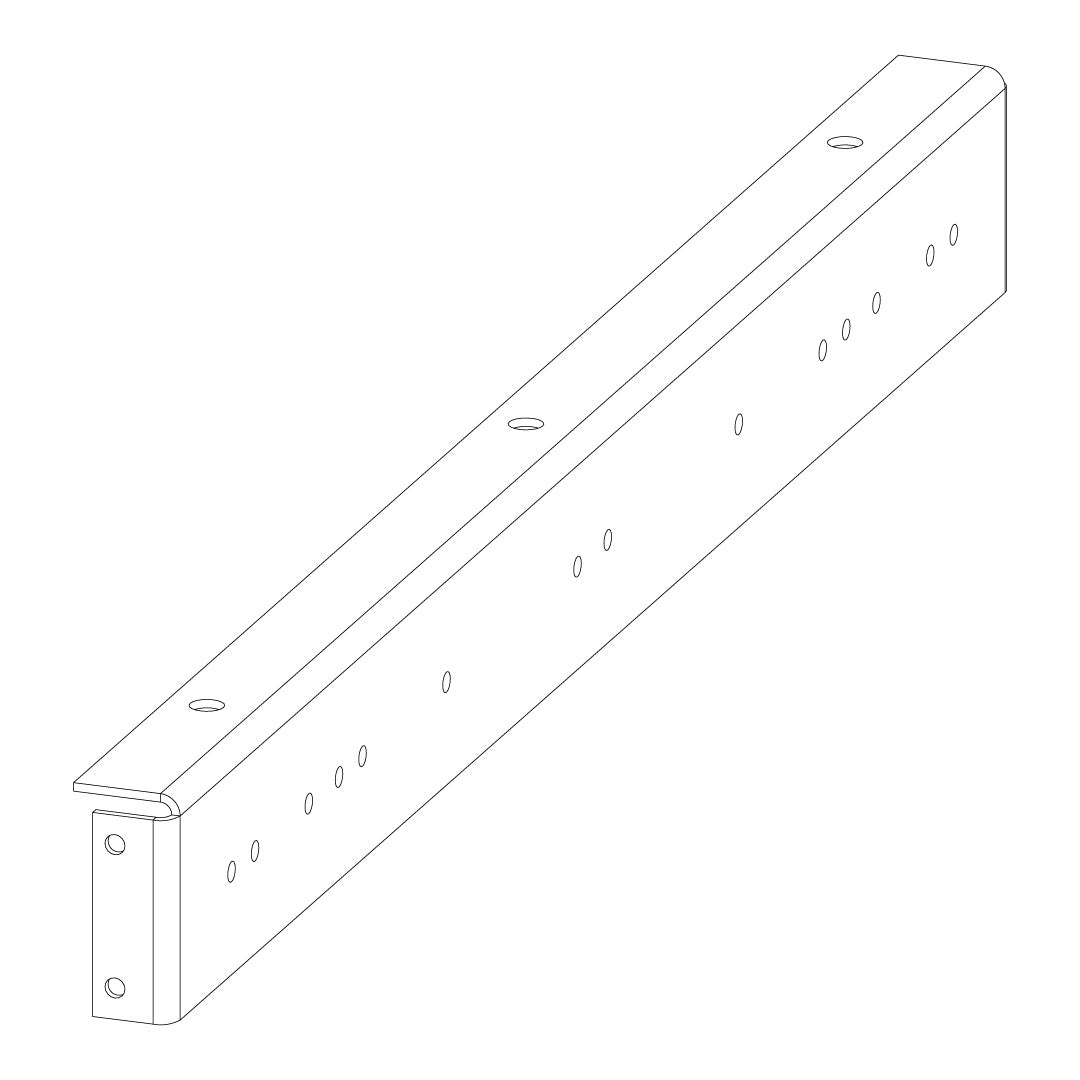 Torquata Workbench System Set of 2 Drawer or Shelf Rails