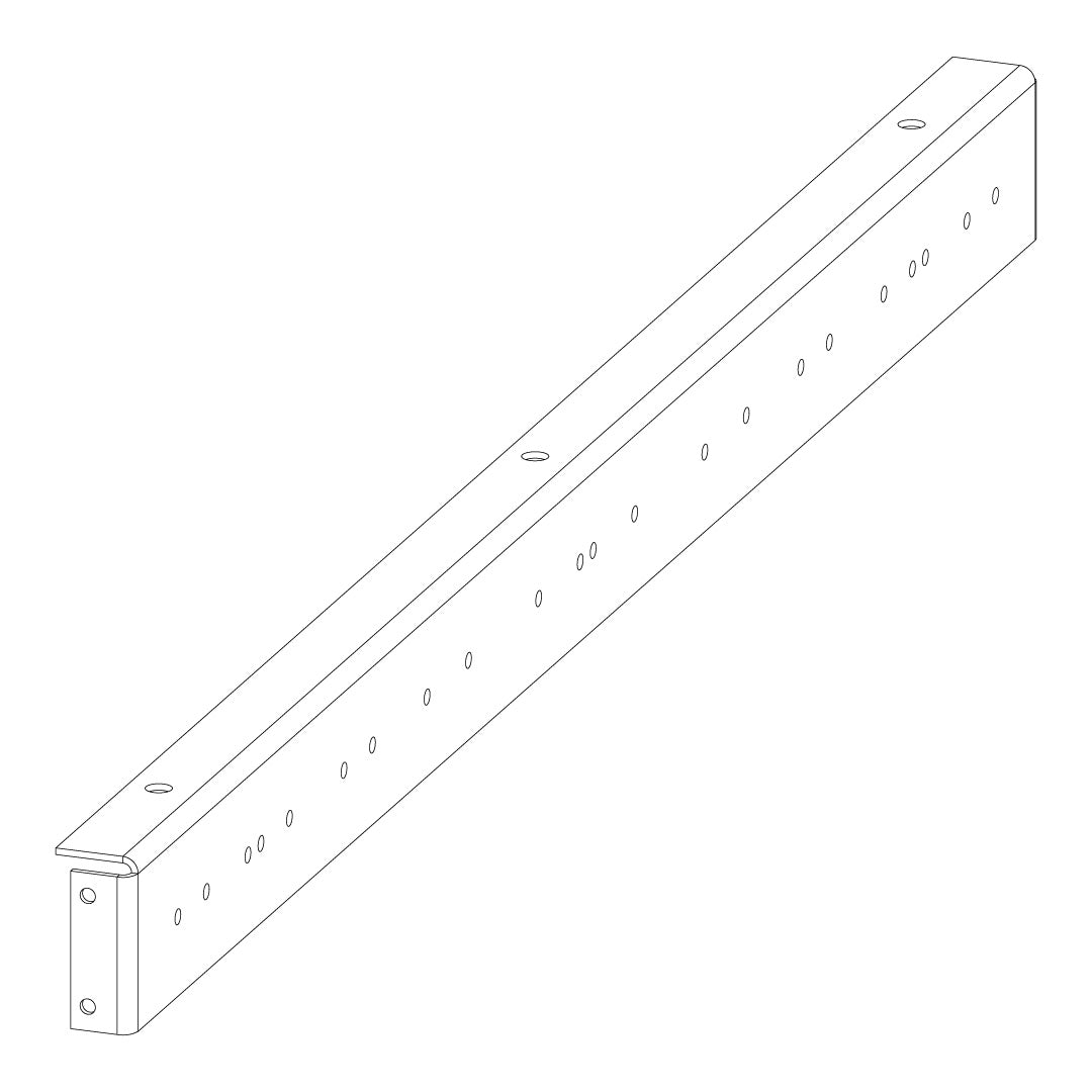 Torquata Workbench System Set of 2 Drawer or Shelf Rails
