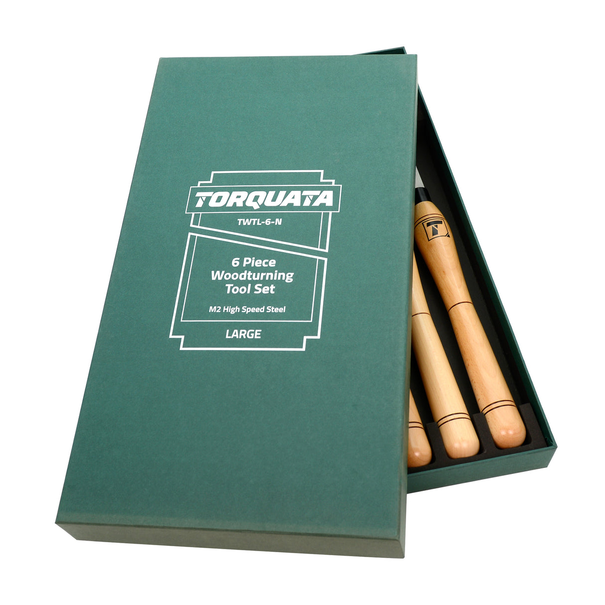 Torquata 6-Piece Large Woodturning Tool Set M2 HSS