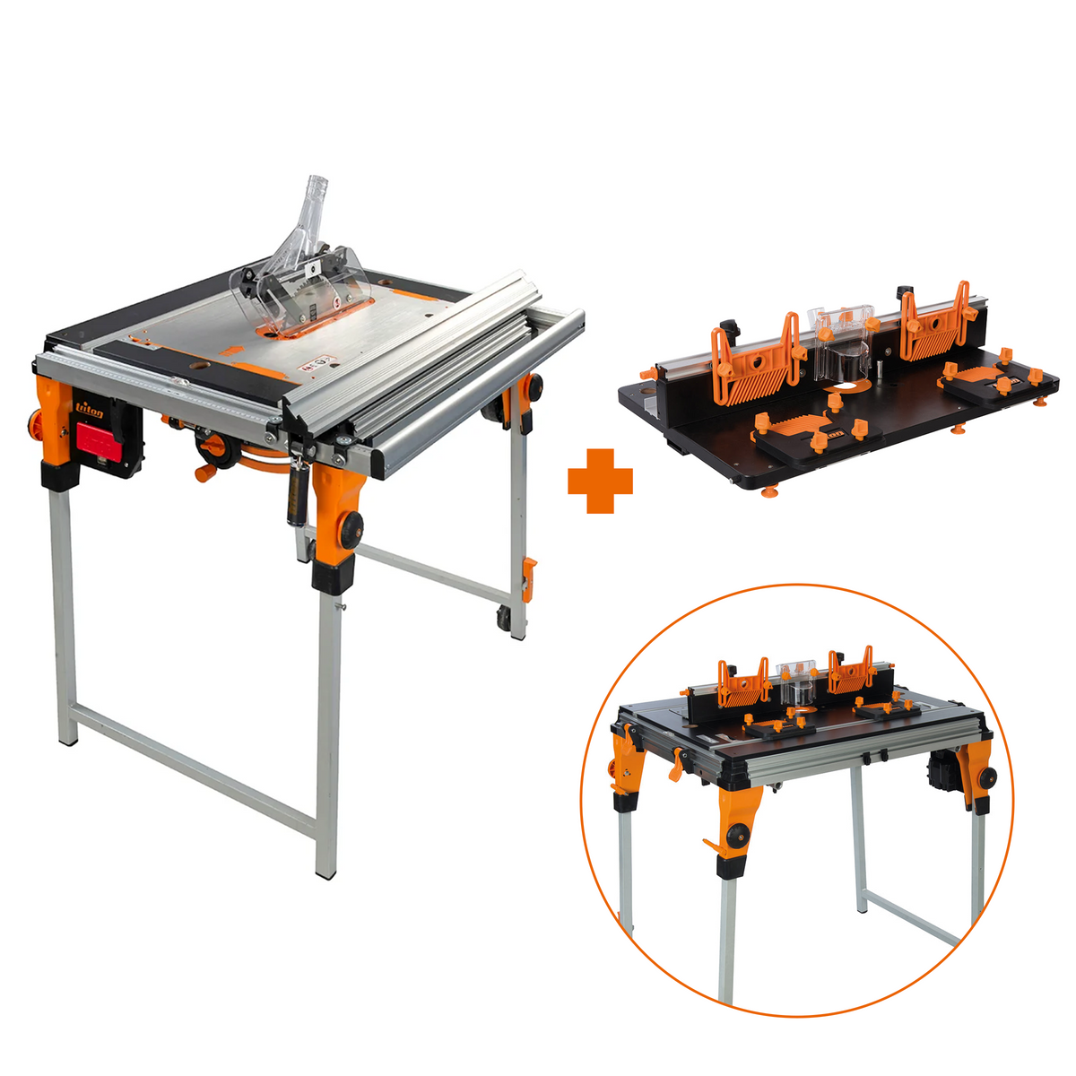 Triton TWX7CSRTKIT Workcentre & Contractor Saw Module + Router Table Module Kit