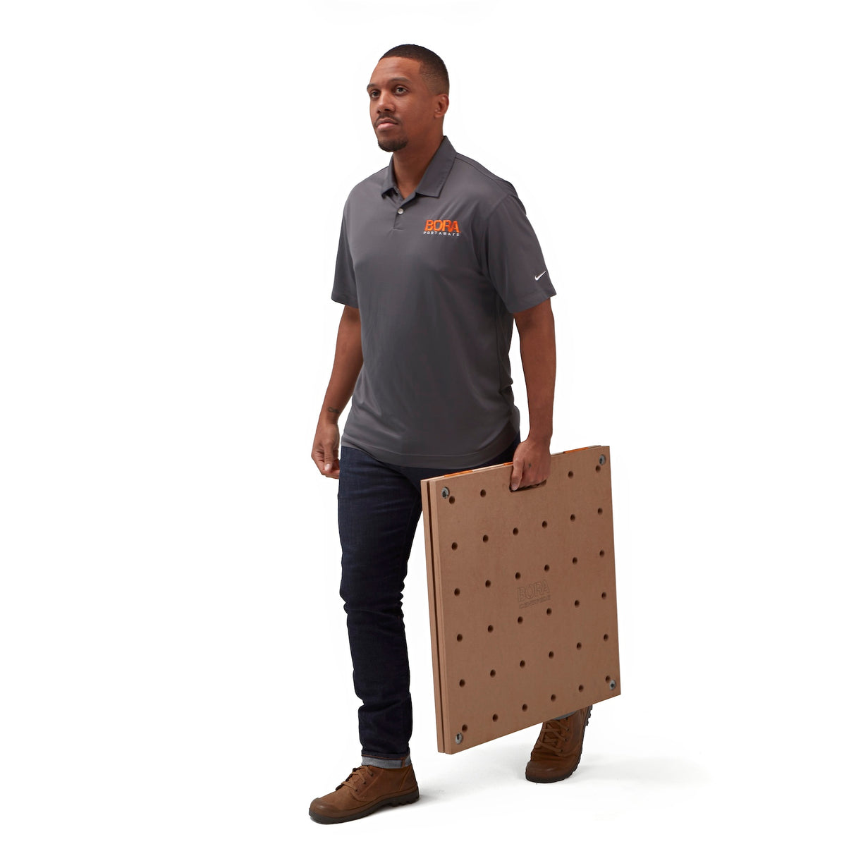 BORA Centipede Work Stand Table Top MDF 610 x 1200mm with Bench Dog Holes on P-top