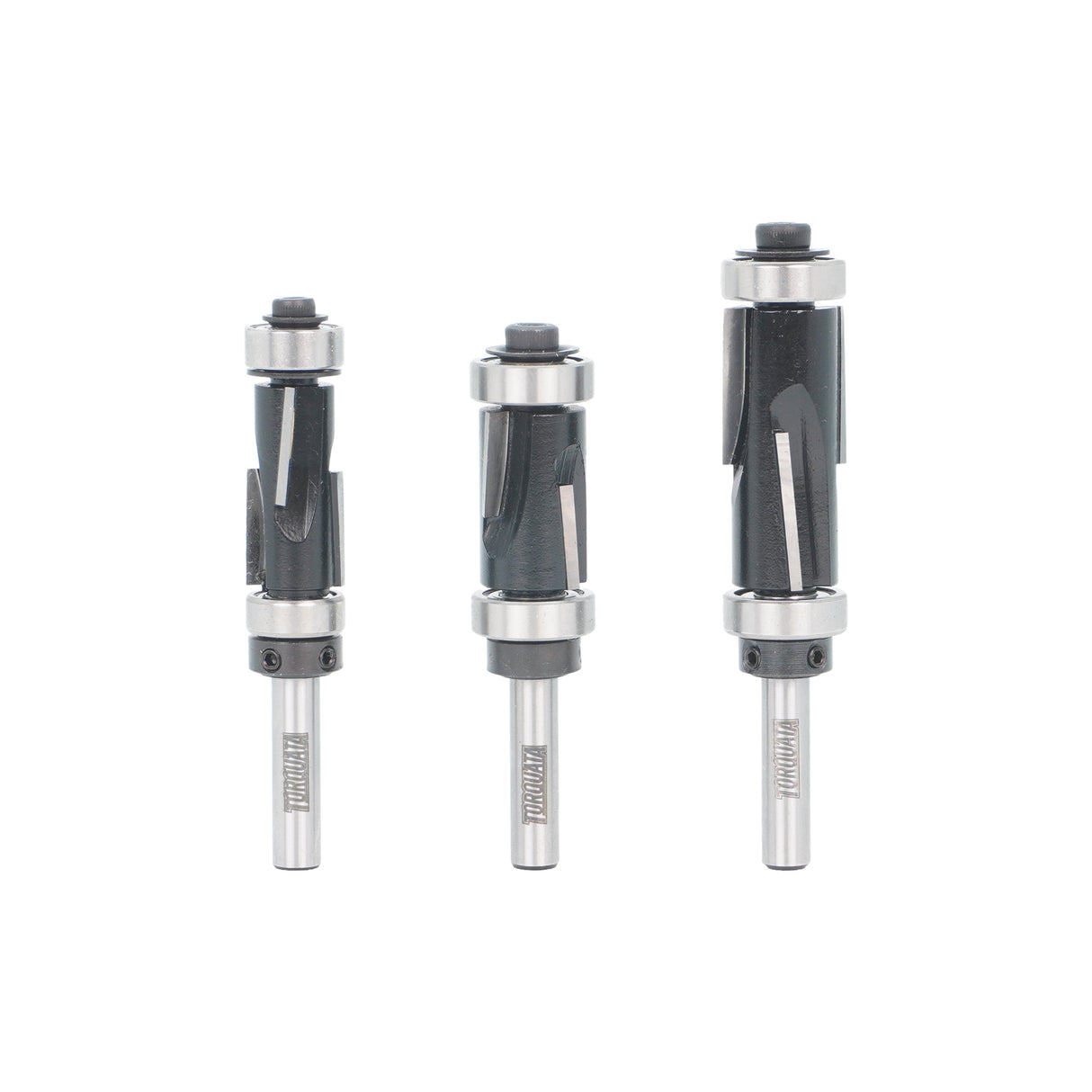 Torquata Twin Cut Dual-Bearing Flush Trim Router Bits 1/4in Shank