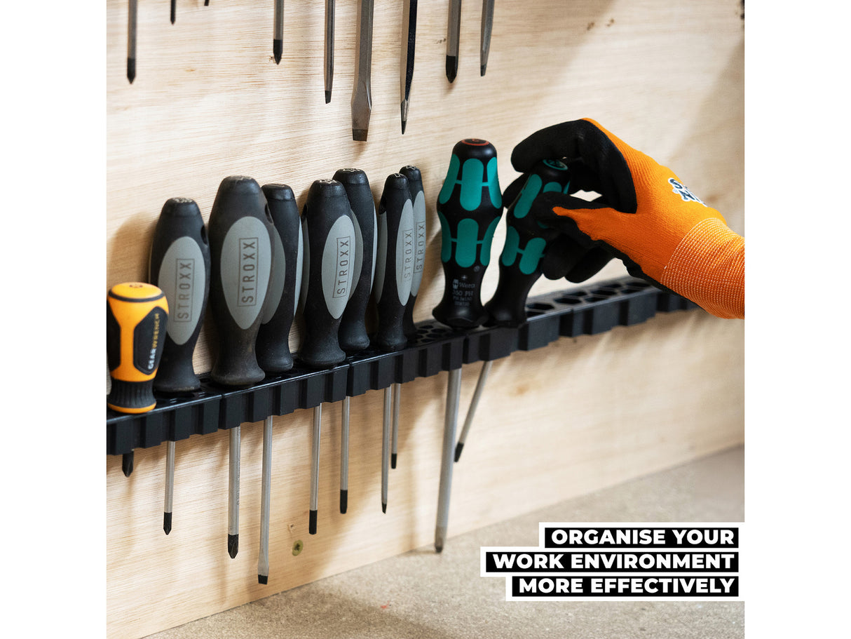 StealthMounts Wall Hive System Screwdriver Rack Pack of 4 Black