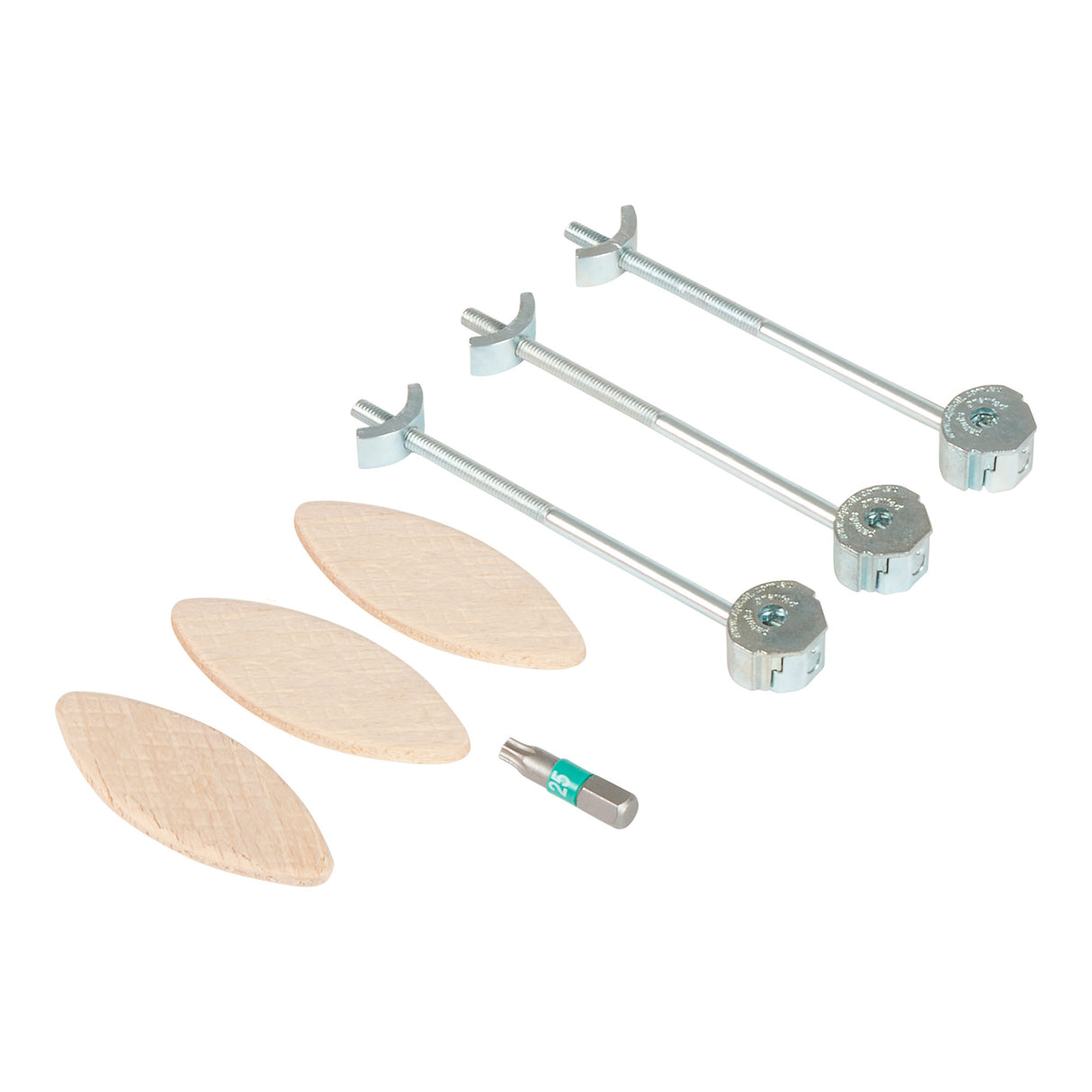 Trend ZIPBOLT Compact Laminate Worktop Connector Kit suits 12-15mm Material Thickness