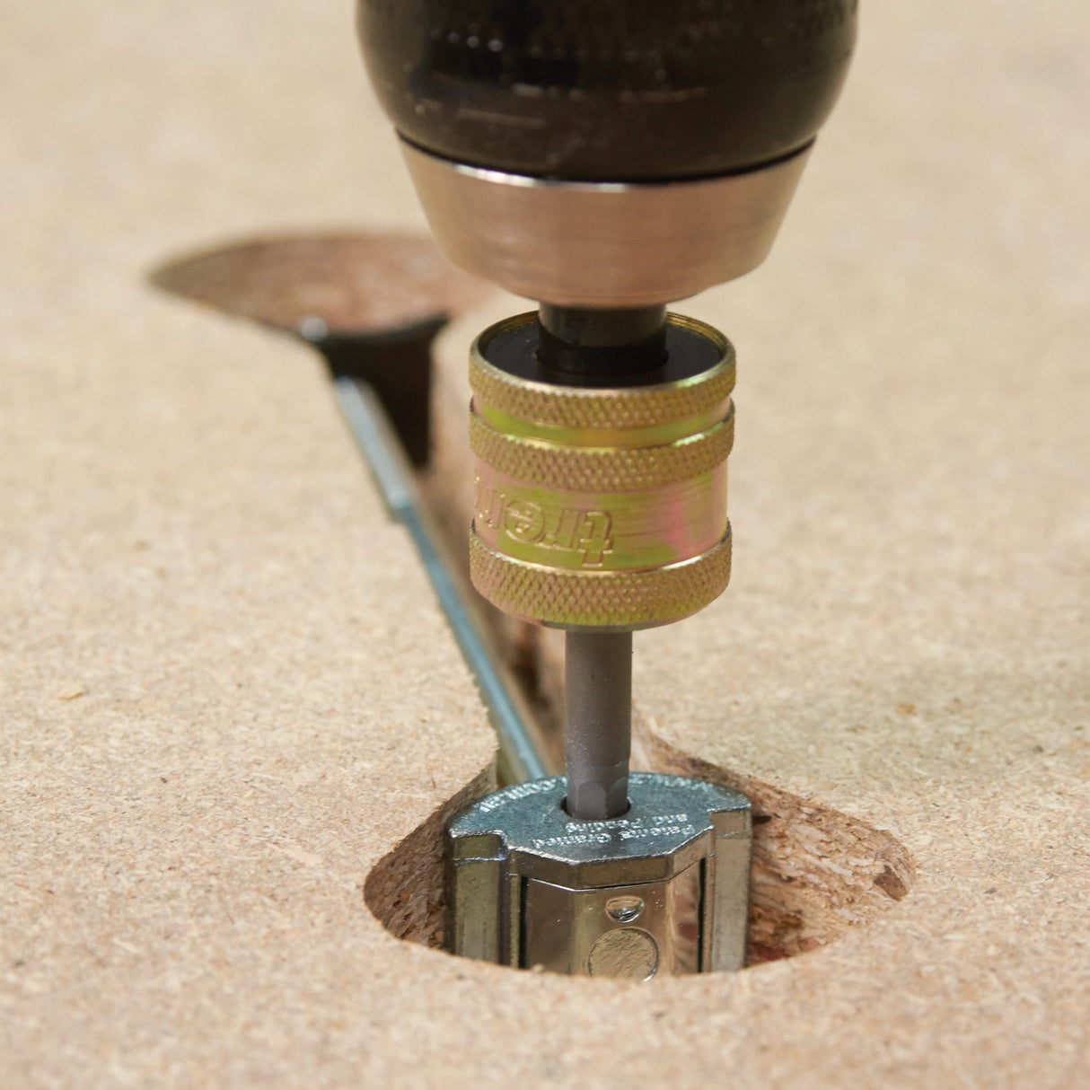 Trend ZIPBOLT Compact Laminate Worktop Connector Kit suits 26-40mm Material Thickness