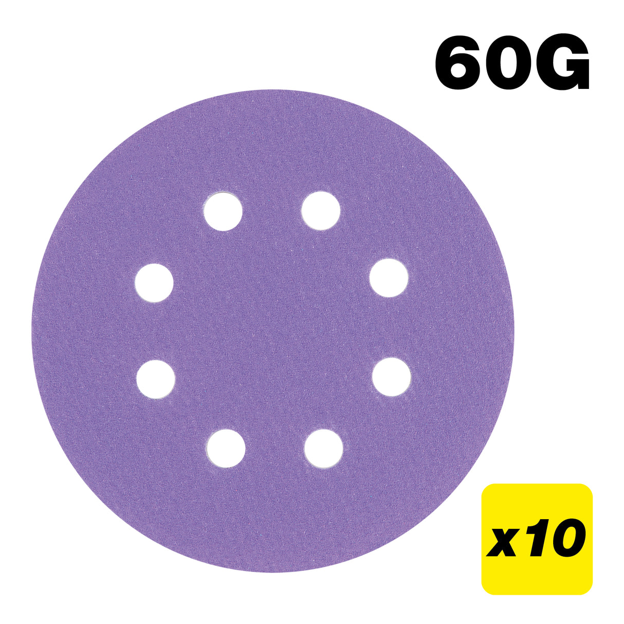 Trend Random Orbital Sanding Discs 125mm Pack of 10