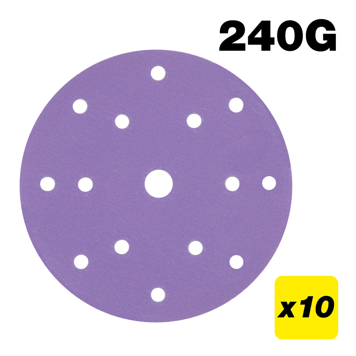 Trend Random Orbital Sanding Discs 150mm Pack of 10