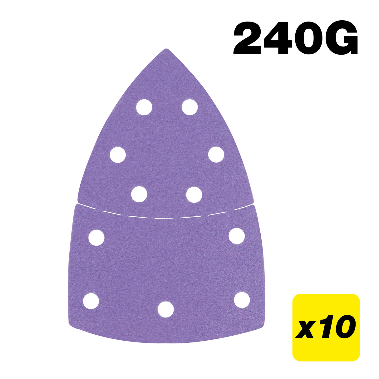 Trend 11-Hole Detail Sanding Pads 100 x 150mm Pack of 10