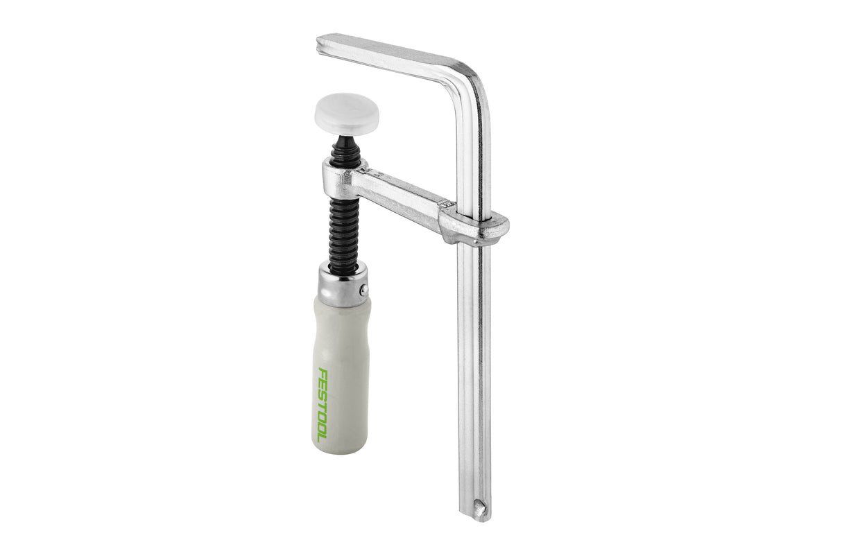 Festool 120mm Adjustable Clamps securely hold workpiece for precise woodworking tasks