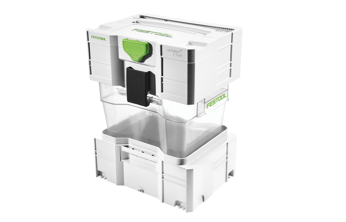 Festool CT-VA Cyclone Pre Separator for Dust Extraction in action, separating coarse and fine dust efficiently