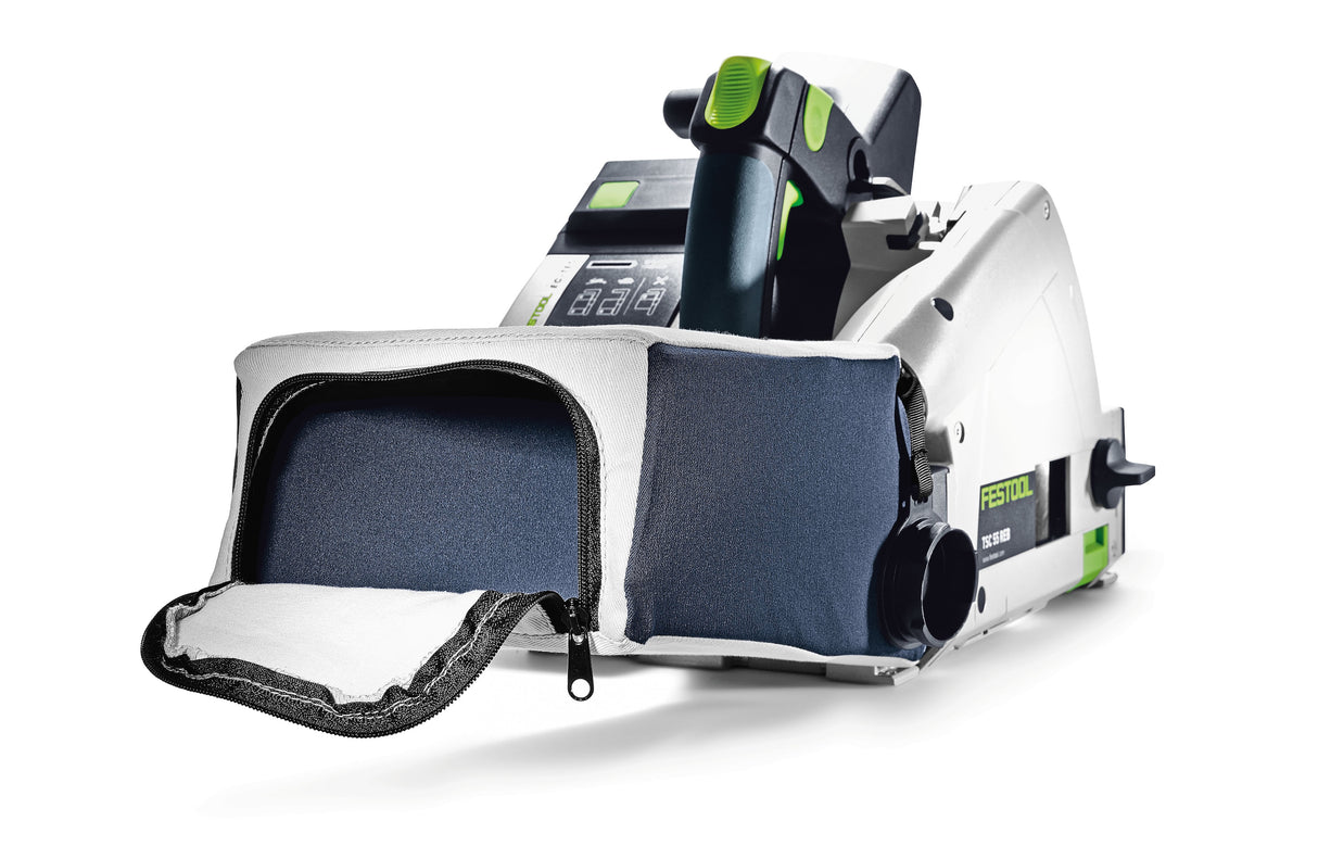 Festool Dust Catch Bag attached to TSC 55 Circular Saw