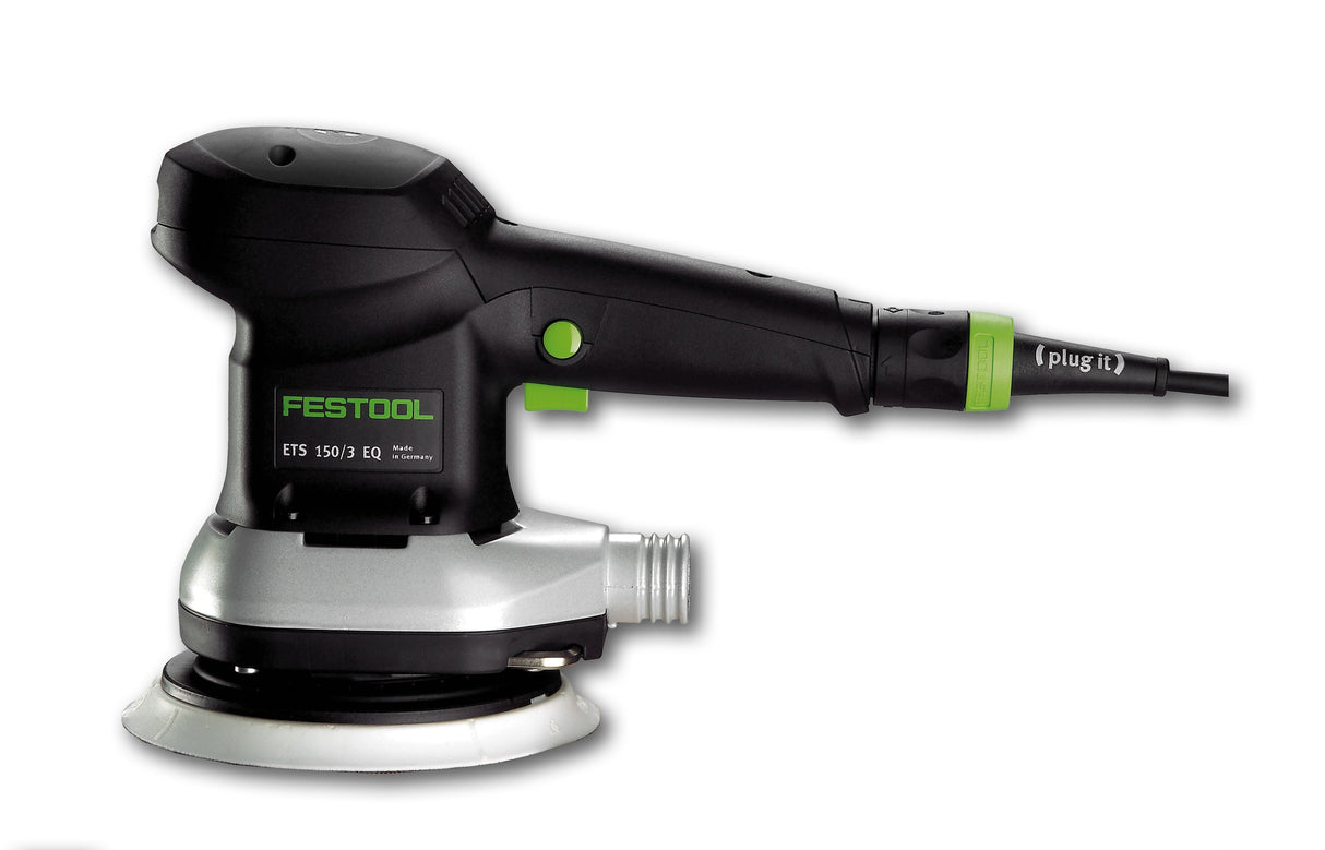 Festool ETS 150mm Random Orbital 3mm Sander in Systainer showcasing fine sanding capabilities