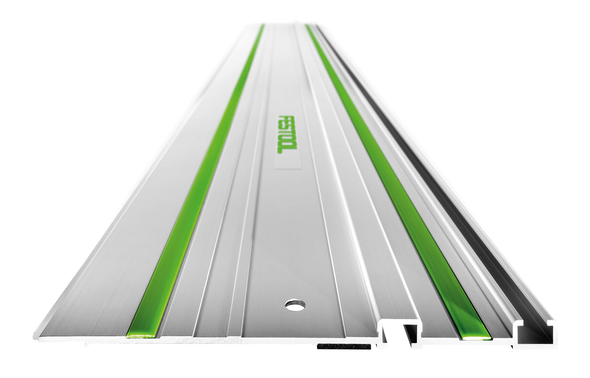 Festool FS Guide Rail 2700mm in anodised aluminium, designed for precision cuts with integrated splinterguard