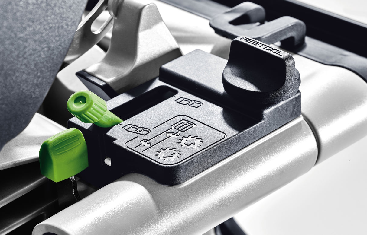 Festool KS 60 KAPEX Set 216mm Slide Compound Mitre Saw with LED Spotlight close-up view