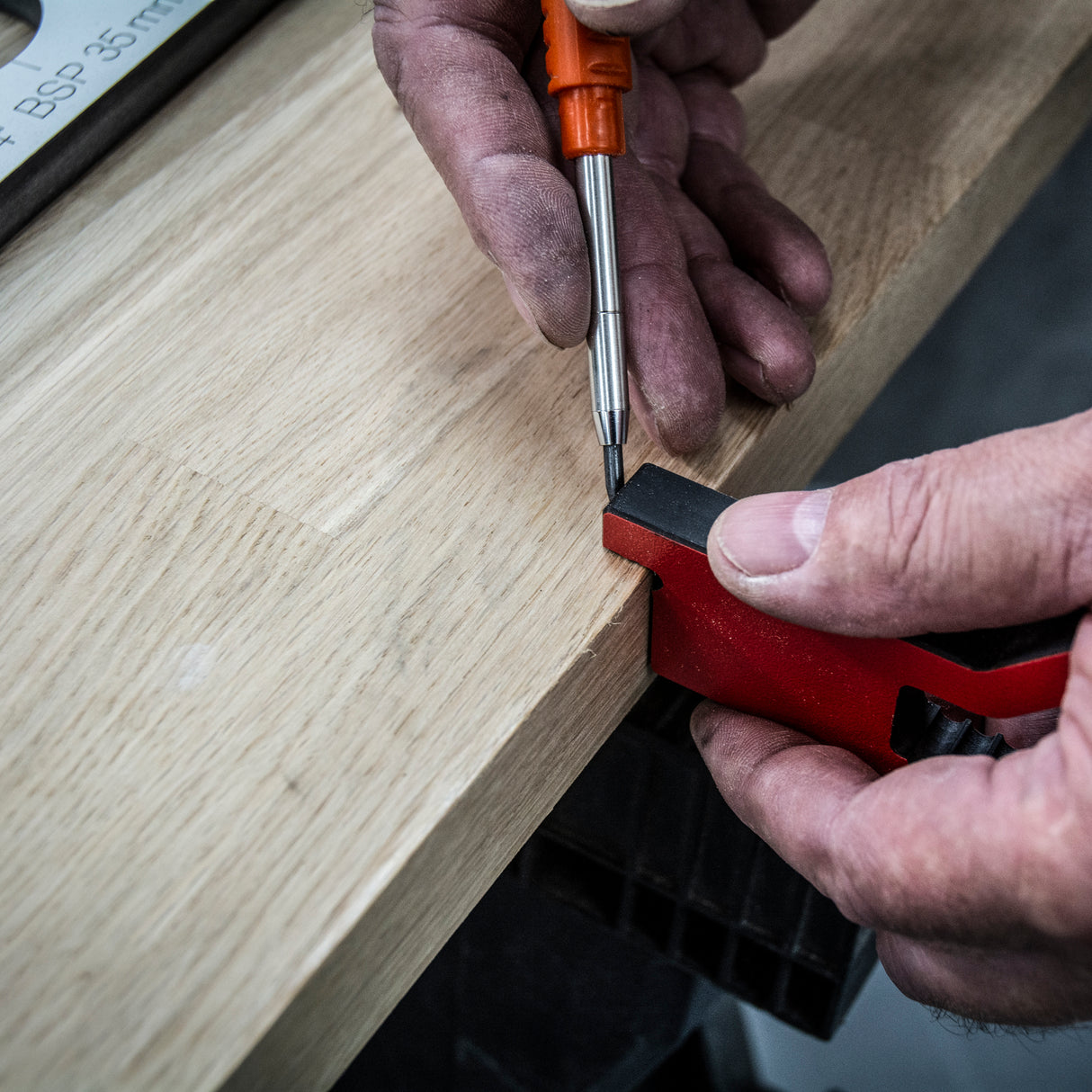 Trend 950mm Professional Kitchen Worktop Router Jig showcasing precise CNC-machined Compact Grade High-Pressure Laminate construction