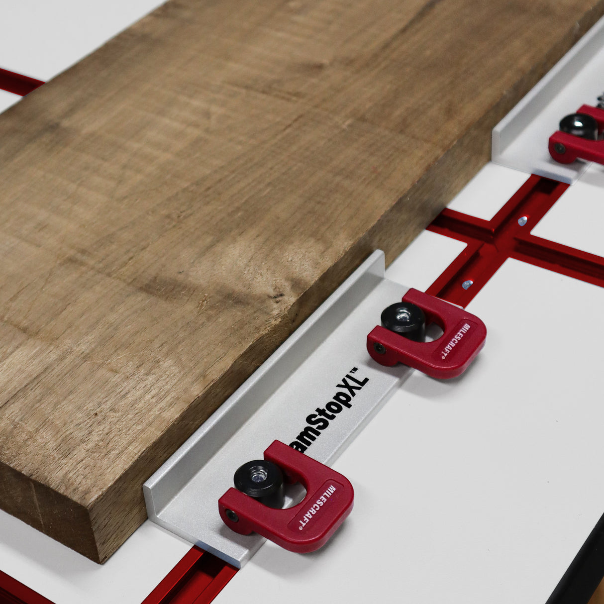 Milescraft CrossTrax Intersection T-Track 8 Pieces Pre-Drilled