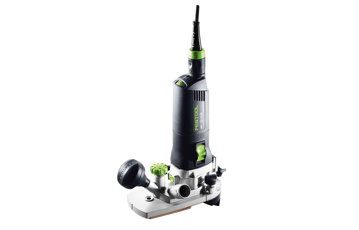 Festool MFK 700 Laminate Trimmer with Brake in Systainer, showcasing its modular design for versatile edge and corner trimming