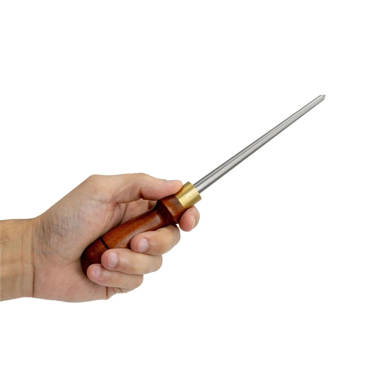 Narex Tapered Burnisher for Card Scrapers and Cabinet Scrapers, angled view showcasing tapered design