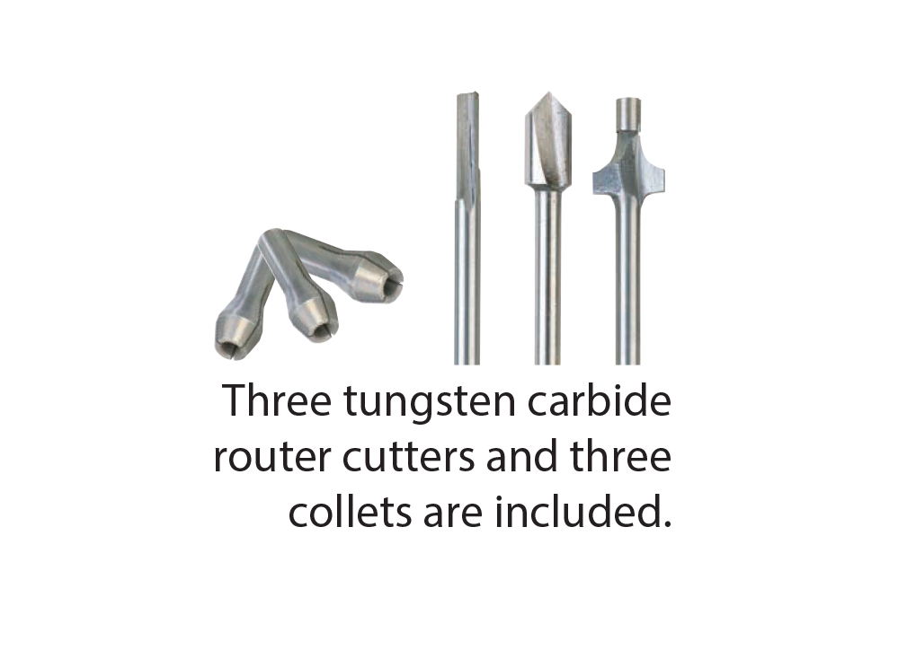 PROXXON MP-400 Micro Shaper Router Table 100W in action, shaping intricate timber parts with precision