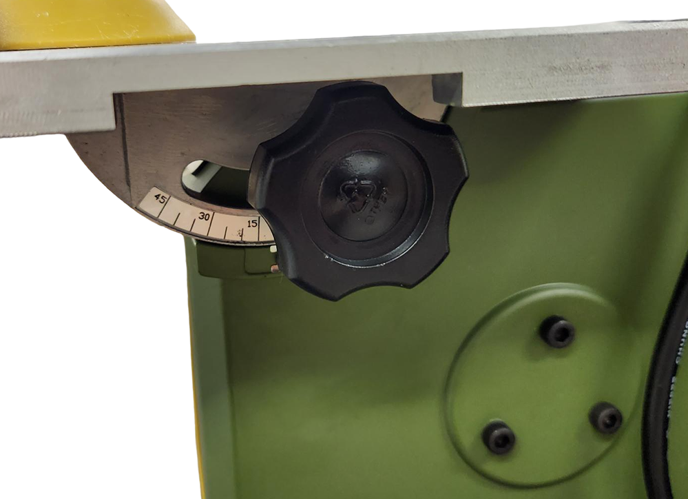 Compact PROXXON MBS-240/E Micro Bandsaw in action cutting wood