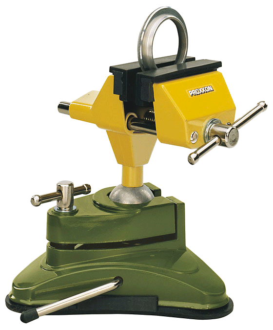 Proxxon Precision Vice 75mm Repositionable - High-quality aluminum die-cast construction for precise clamping in workshops