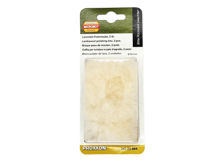 PROXXON 50mm Lambswool Polishing Discs for scratch-proof paint finishing