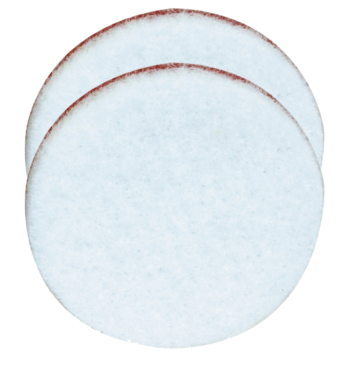 PROXXON Polishing Felts Medium Hard Pack of 2 - Metal surface polishing felt in action