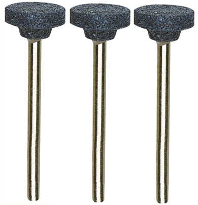 PROXXON 13mm Wheel Corundum Grinding Bits, Pack of 3, for precise grinding and chiselling of hard materials