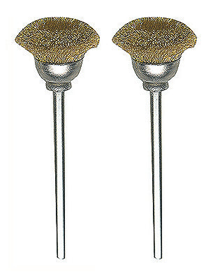 PROXXON 13mm Brass Cleaning Cone Pack of 2 for MICROMOT Drill Grinders, ideal for precision on multiple materials