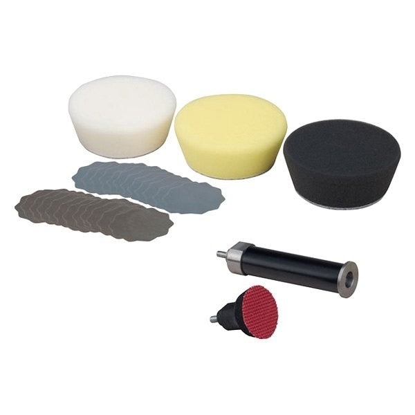 PROXXON Professional Polishing and Grinding Set on Angle Polisher with Extension and Backing Pad