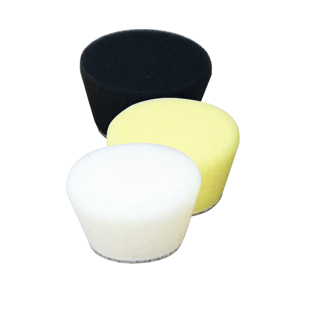 PROXXON Conical Polishing Sponges 30mm Pack of 2 - Soft (Black) angle view