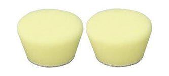 PROXXON Conical Polishing Sponges 30mm Pack of 2 in Yellow, ideal for finishing tasks on painted and uncoated surfaces