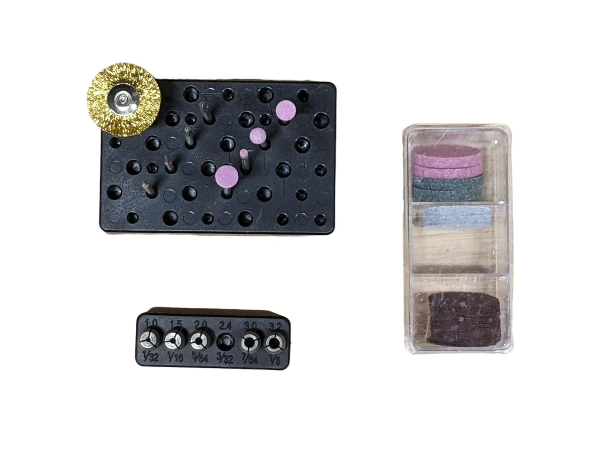 PROXXON MICROMOT IBS/A Rotary Tool Kit in use for precision grinding and carving