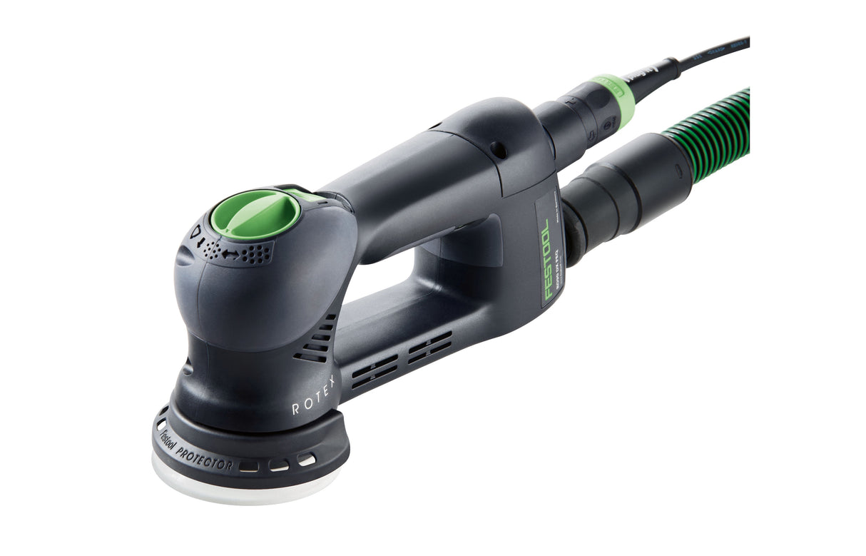 Festool RO 90mm ROTEX 4-in-1 Random Orbital Sander showing compact design and versatile functionality