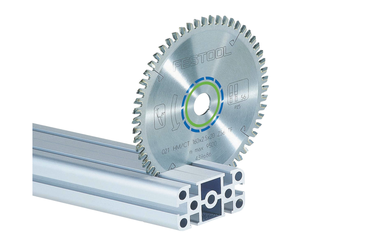 Festool 260mm 68-Tooth Aluminium Saw Blade for precise cross cuts on aluminium panels and plastics
