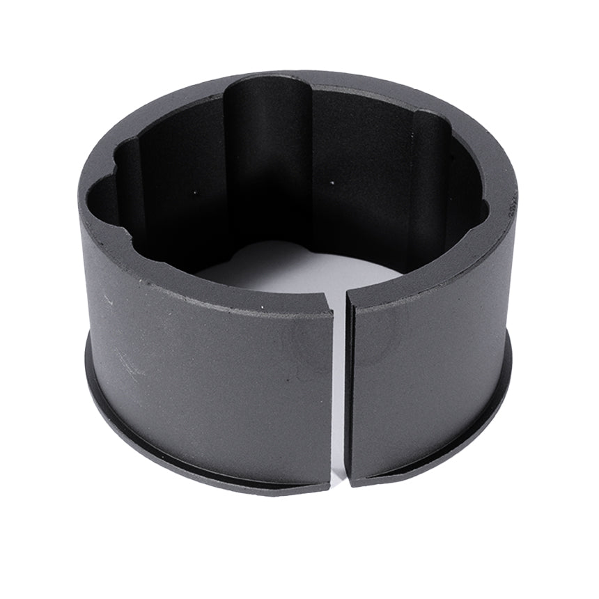 Sherwood Router Lift Adapter for SRM-1000 Round Body Motor, 88.9mm I.D. installed with matching groove and spring washer