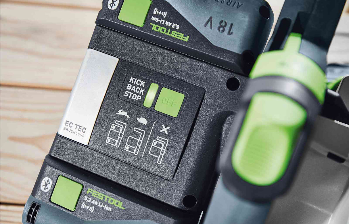 Festool TSC 55K Cordless Plunge Saw with 1400mm Rail - Improved design with 100 Year Limited Edition Systainer & Rail Plus Cap