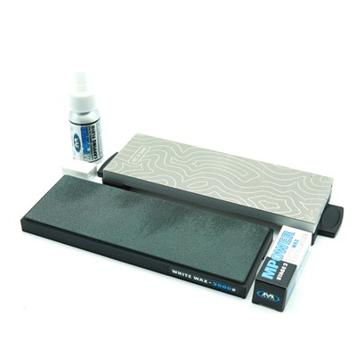 MPOWER Double Sided Diamond Bench Stone 300/600 Grit Complete Kit