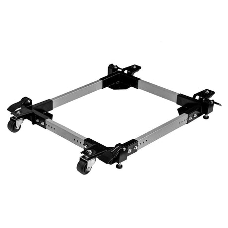 Heavy duty 680kg Sherwood mobile machine base with swivel wheels for workshop machinery