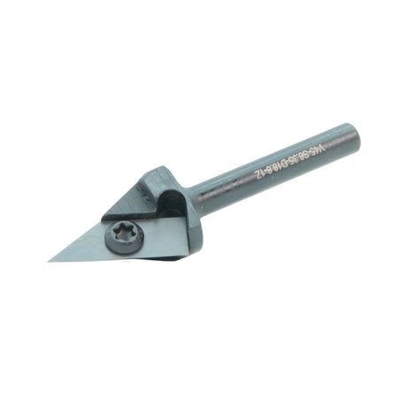 Torquata 45 Degree Carbide Insert V-Groove Router Bit 1/4in Shank