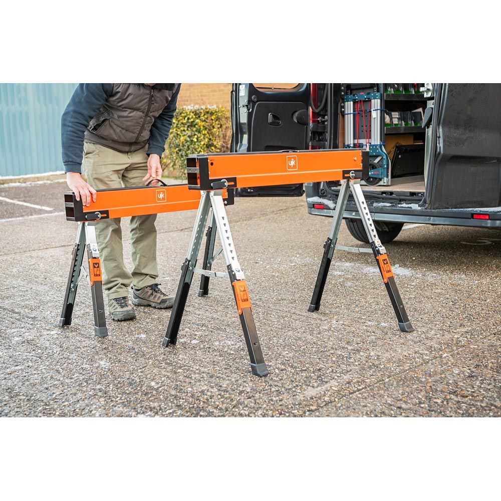 UJK Sawhorses Portable Work Support Set of Two