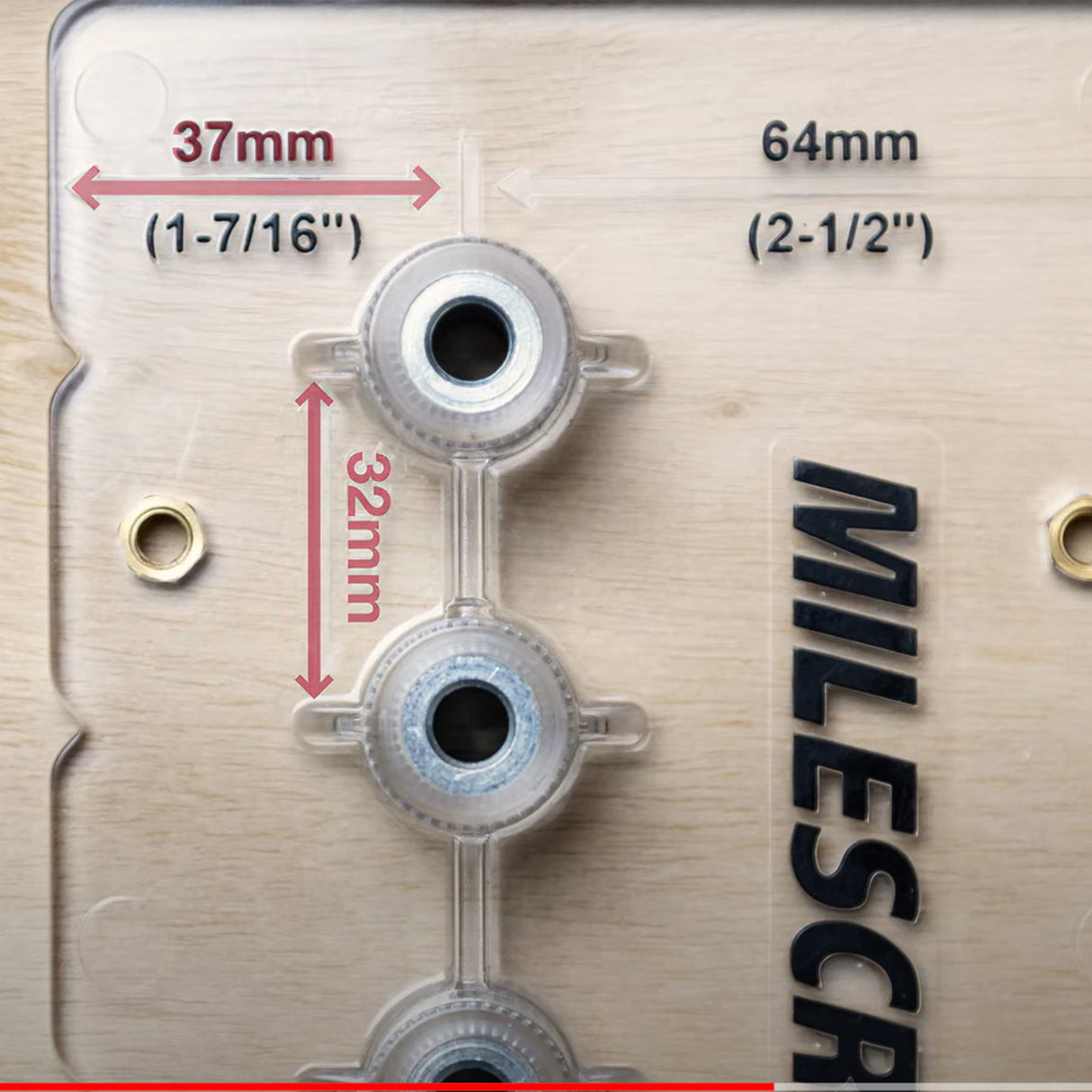 Milescraft ShelfJig Shelf Pin Hole Poisitioning Jig with Drill Bit