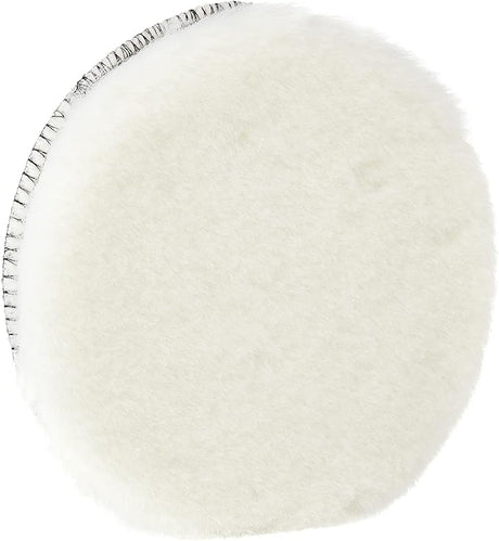 Festool 80mm Sheepskin Buffing Pad Pack of 5 in use on timber surface