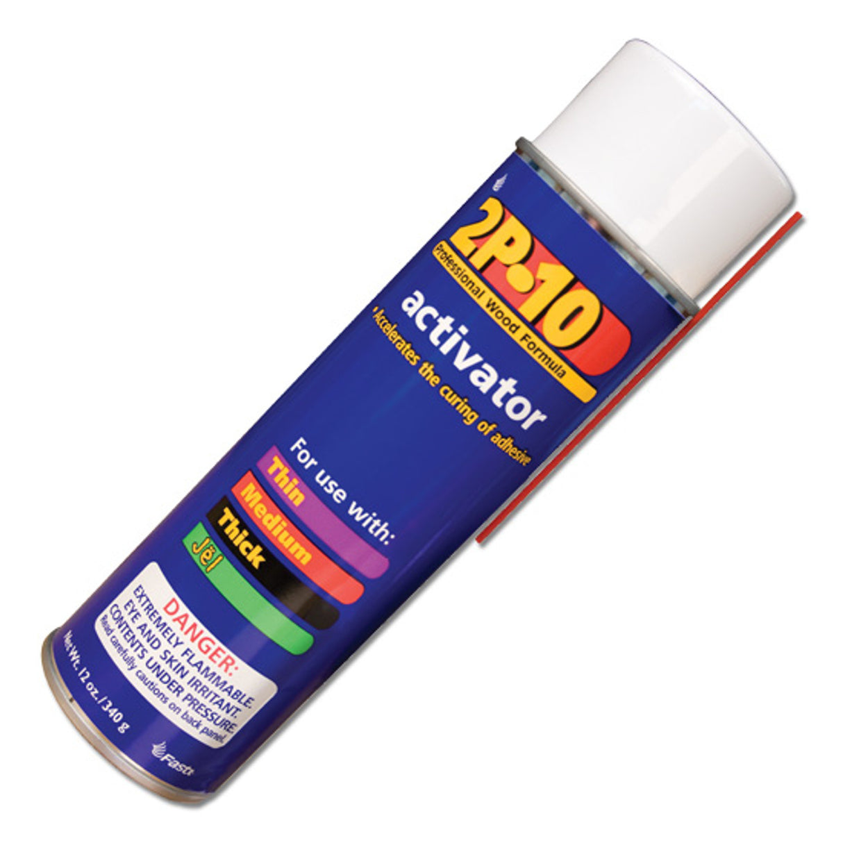 FastCap 2P-10 Activator aerosol can being used on woodworking project