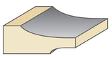 Torquata Back-Cutter Cove Horizontal Panel Raising Router Bit in use on wood panel
