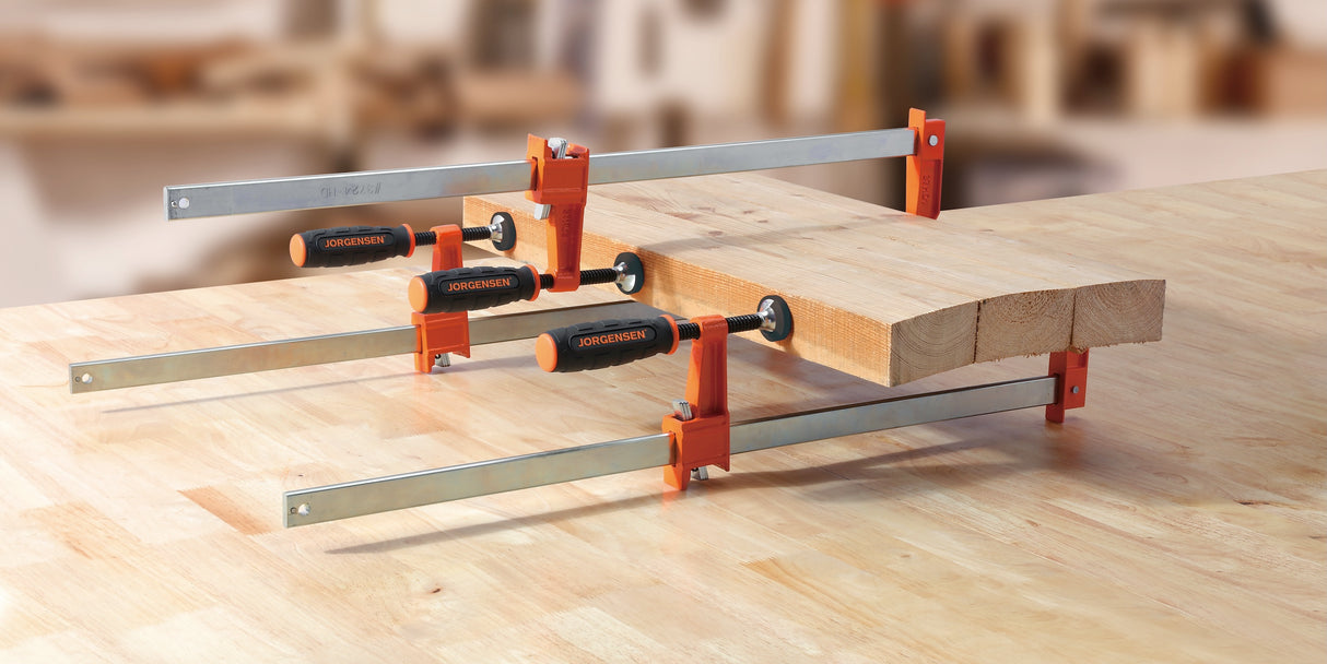 Pony Jorgensen Set of 4 Heavy Duty Quick Action Clutched F Clamps 610mm Capacity
