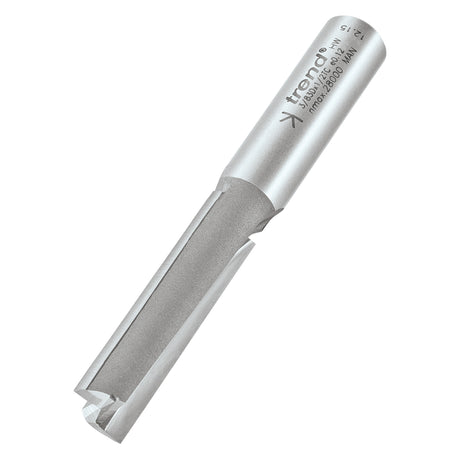 Trend TCT Straight Router Bit 2-Flute 12.7mm Diameter 1/2in Shank