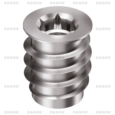 RAMPA Threaded Inserts M8 x 16mm Flanged Pack of 10
