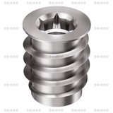 RAMPA Threaded Inserts M8 x 16mm Flanged Pack of 10